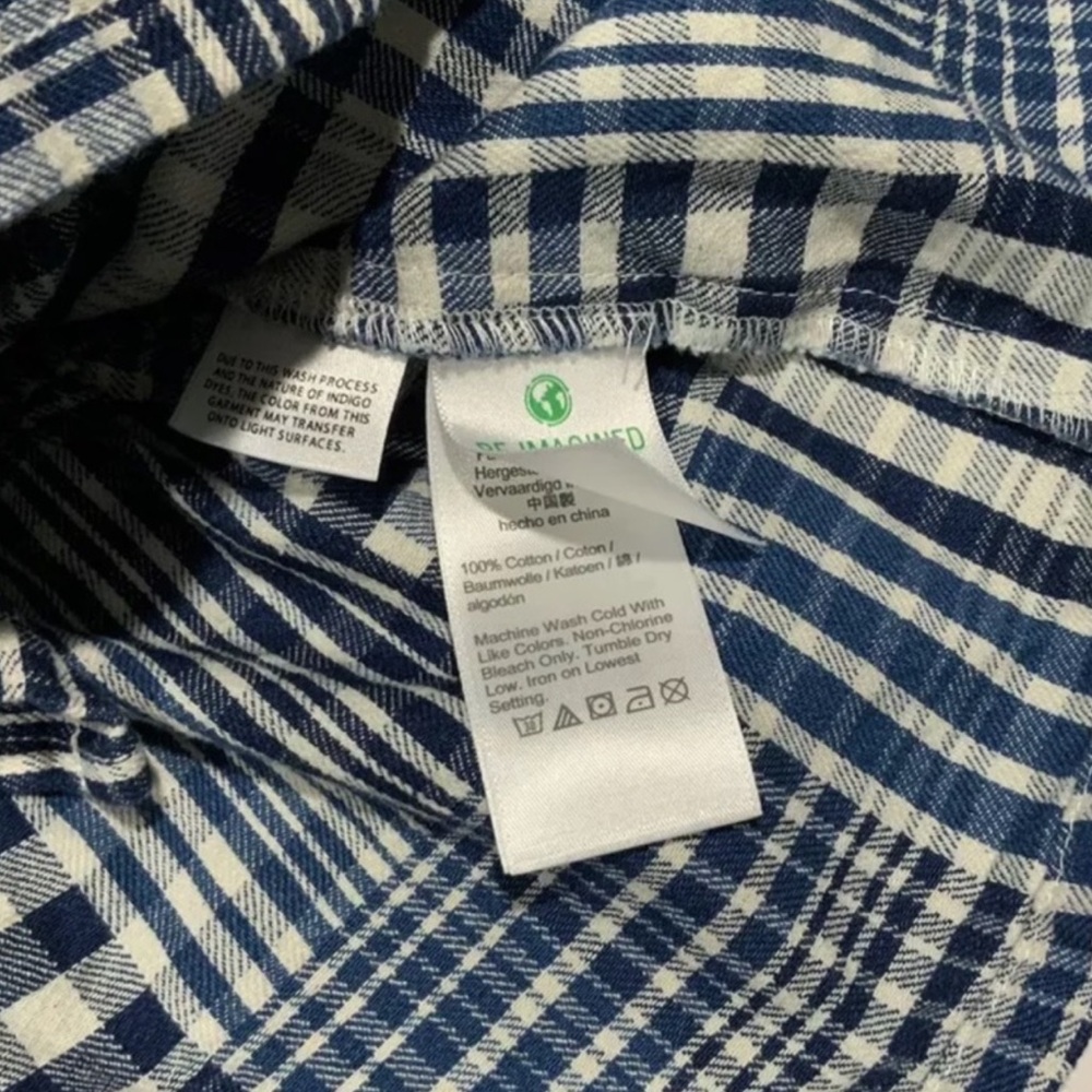 J. Crew Puff Sleeve Wrap Top In indigo Patchwork Size Small NWTS - Picture 5 of 7